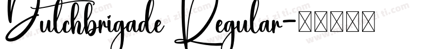 Dutchbrigade Regular字体转换